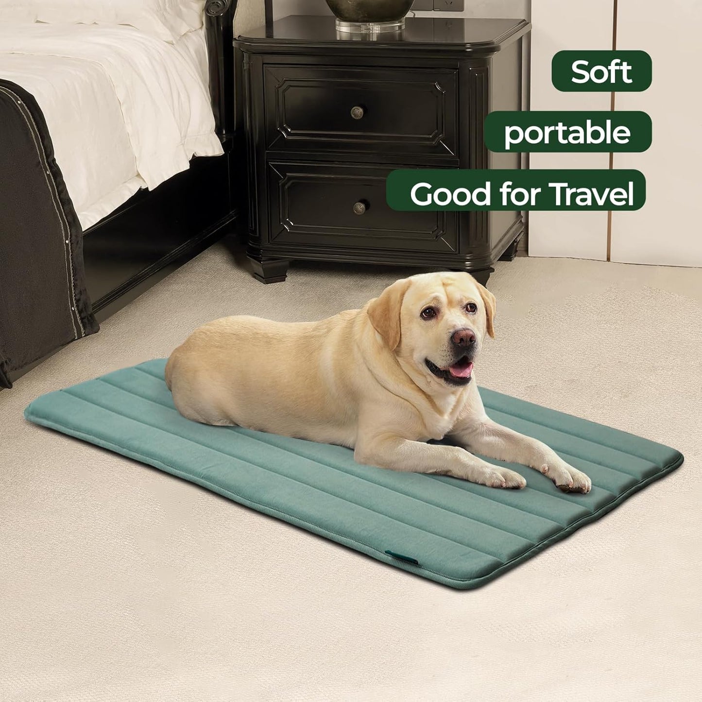 BALANCE Dog Crate Pad, Dog Foam Crate Mat Kennel Pad, Washable Water-Resistant Pet Bed Flat Dogs Cage Mat for XX-Large Dogs