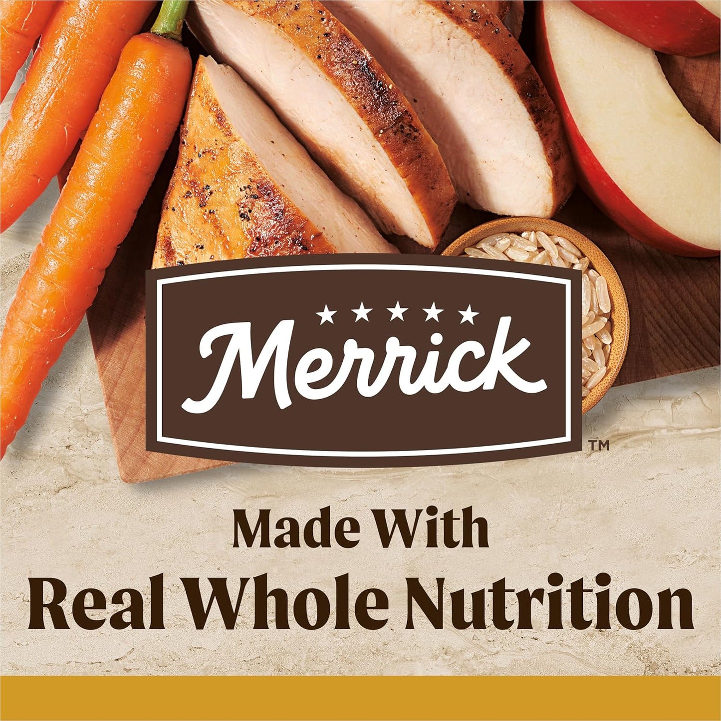 Merrick Healthy Grains Premium Adult Dry Dog Food, Wholesome And Natural Kibble With Chicken And Brown Rice - 25.0 lb. Bag