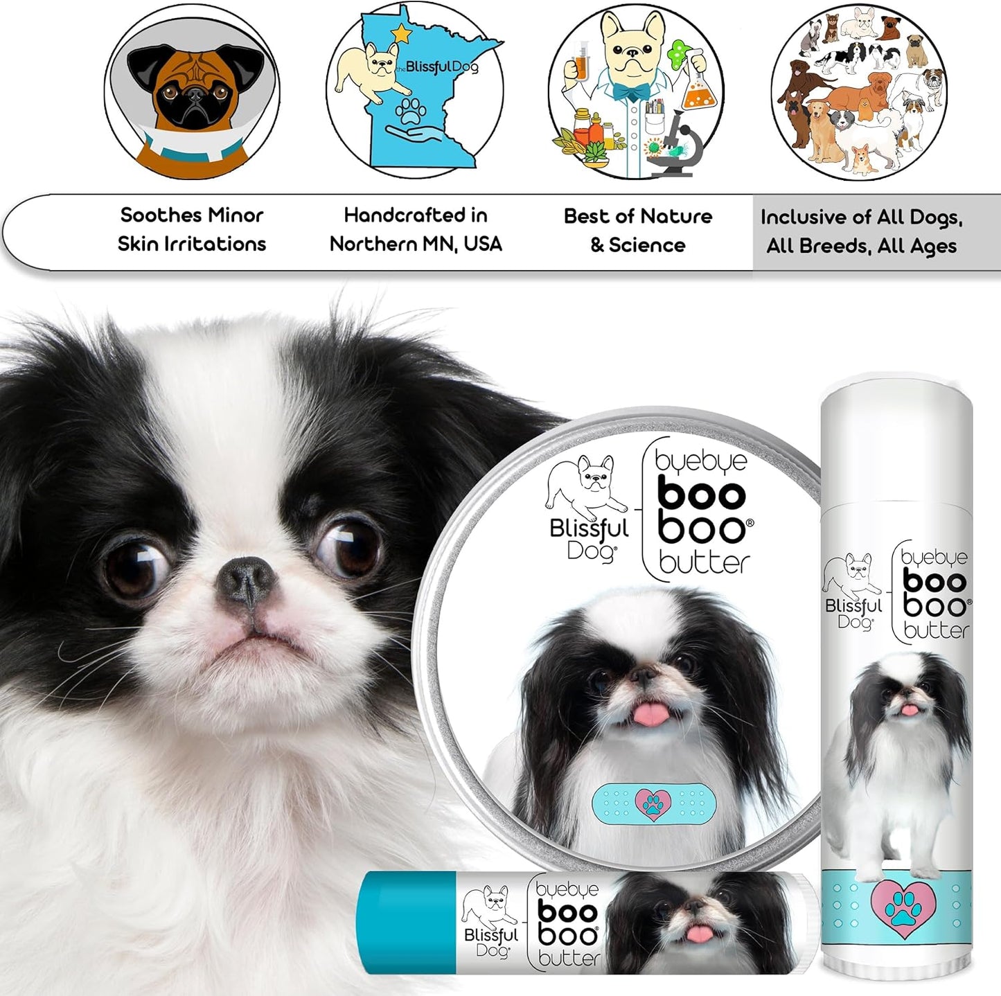 The Blissful Dog Japanese Chin Boo Boo Butter, 16 oz.