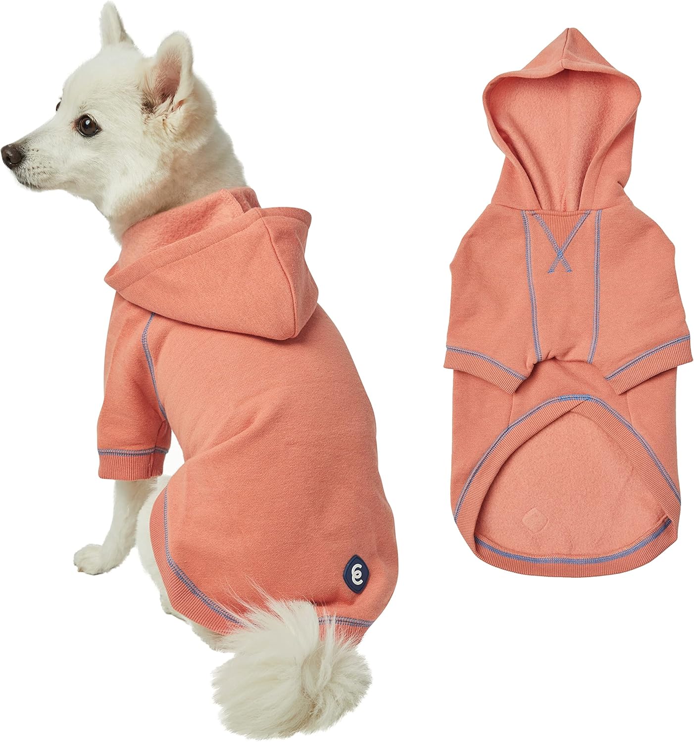 Blueberry Pet Dog Hoodie – 18″ Soft Cotton‑Blend Sweatshirt with Hood, Award‑Winning Small‑Dog Jacket, Machine‑Washable