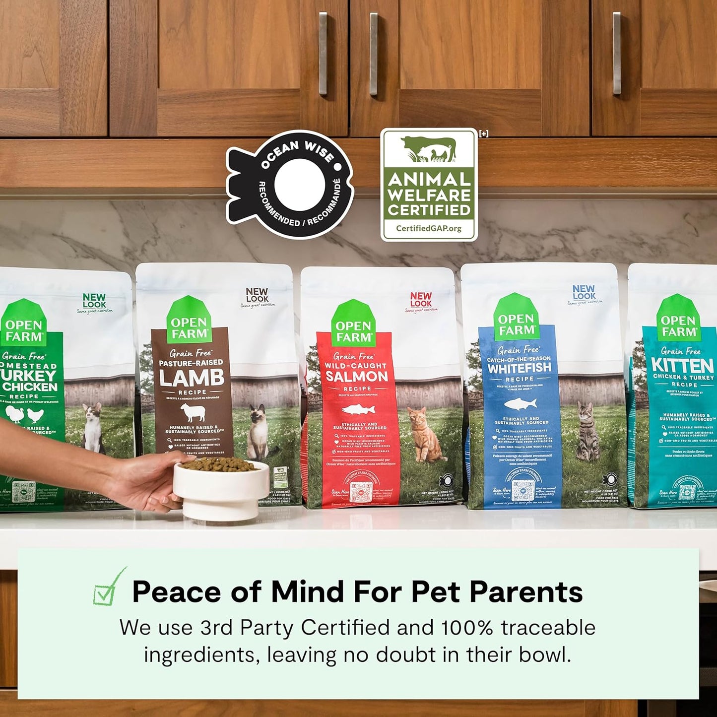 Open Farm Catch-Of-The-Season Whitefish Recipe Organic Sustainable Cat Food Net 4 LB