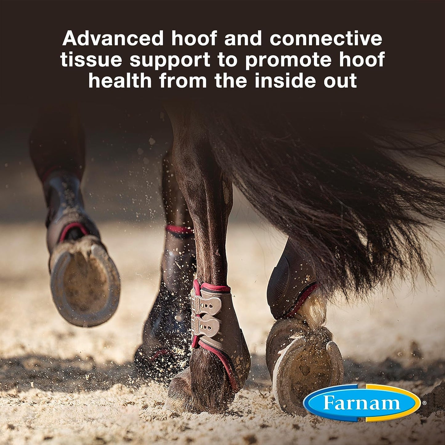 Farnam Horseshoer's Secret EXTRA STRENGTH Hoof Supplements & Connective Tissue Supplement, Promotes strong, healthy hooves, tendons & ligaments, 3.75 lbs., 30 day supply