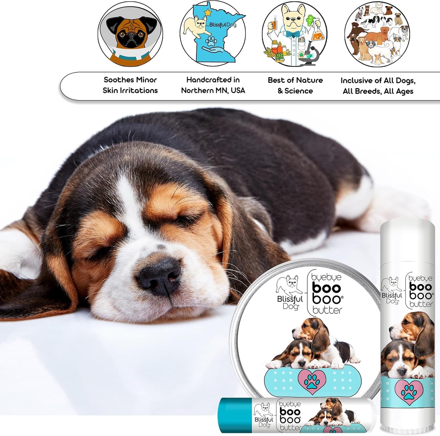 The Blissful Dog .50 oz Tube Beagle Booboo Butter