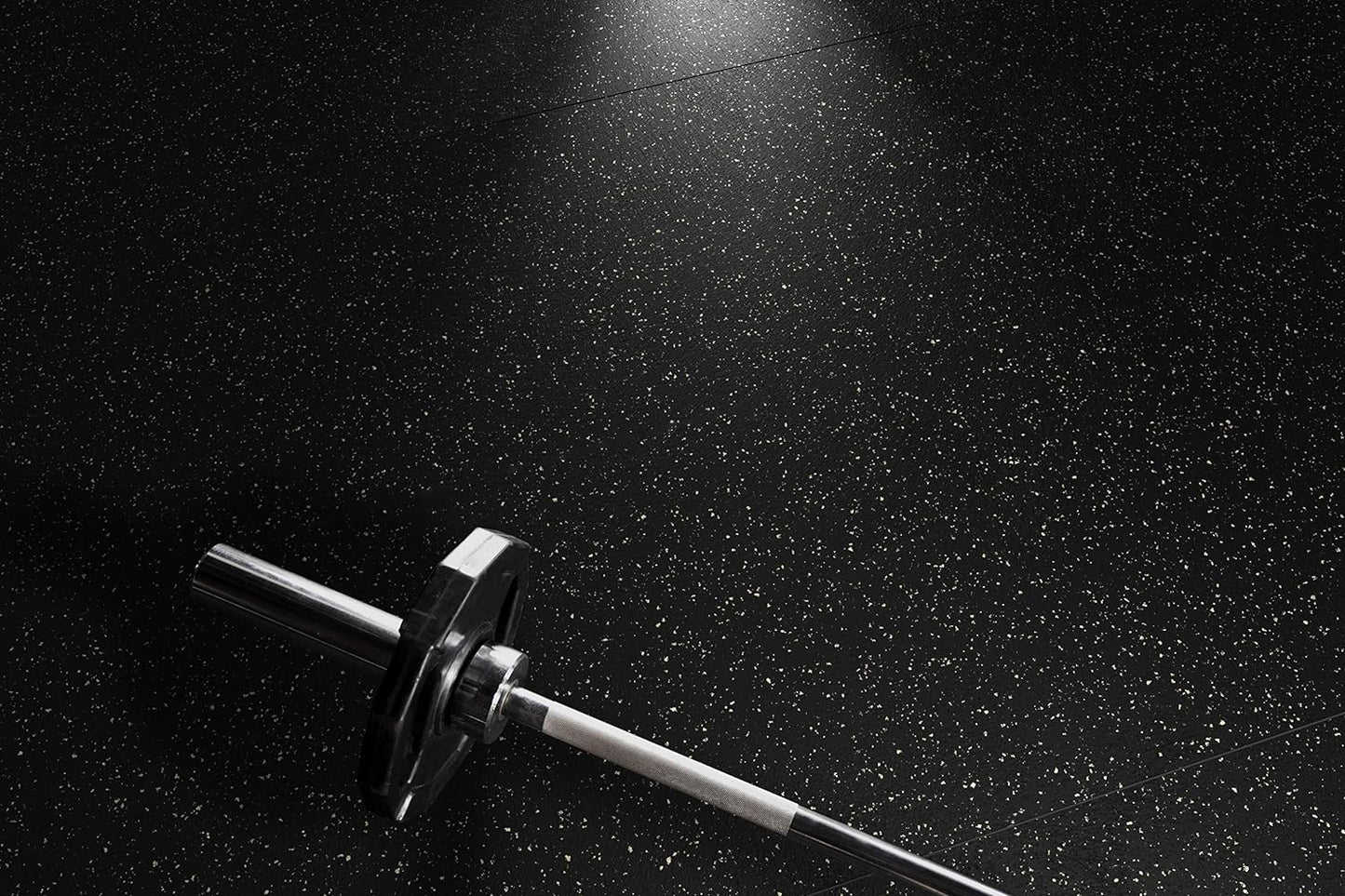 Playsafer Genaflex Rubber Gym Floor Mat, Heavy Duty Commercial Protective Gym Flooring Roll - 8mm Thick (10% Grey, 4' X 15')