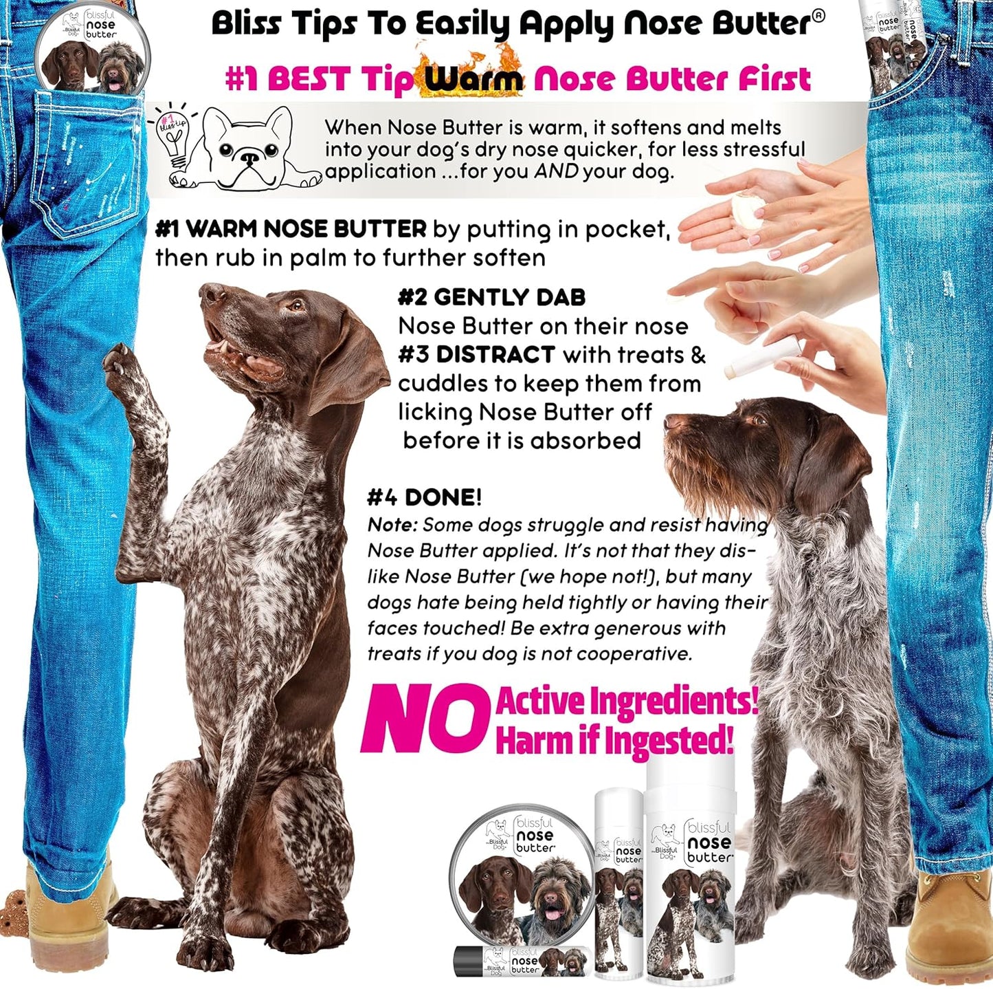 The Blissful Dog German Shorthaired Pointer Unscented Nose Butter