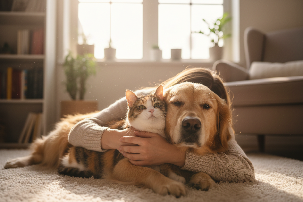 Show your pets how much you care! real photo